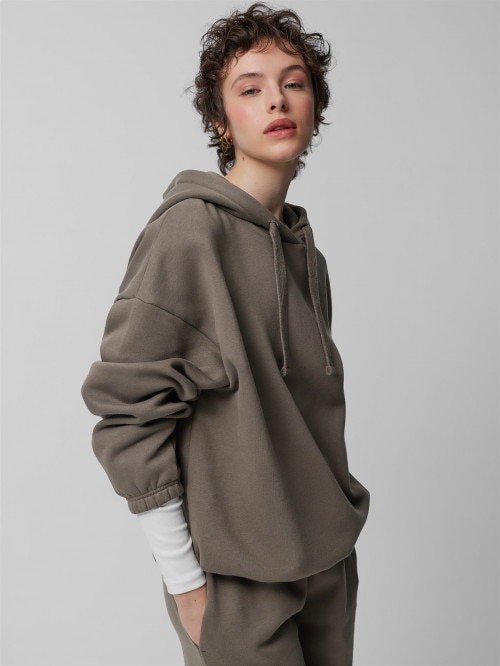 OUTHORN Women's oversize hoodie khaki