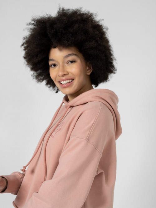 OUTHORN Women's oversize hoodie  coral powder coral