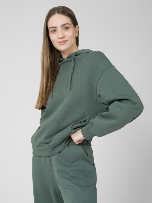 OUTHORN Women's oversize hoodie sea green
