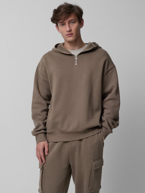 OUTHORN Men's oversize hoodie khaki