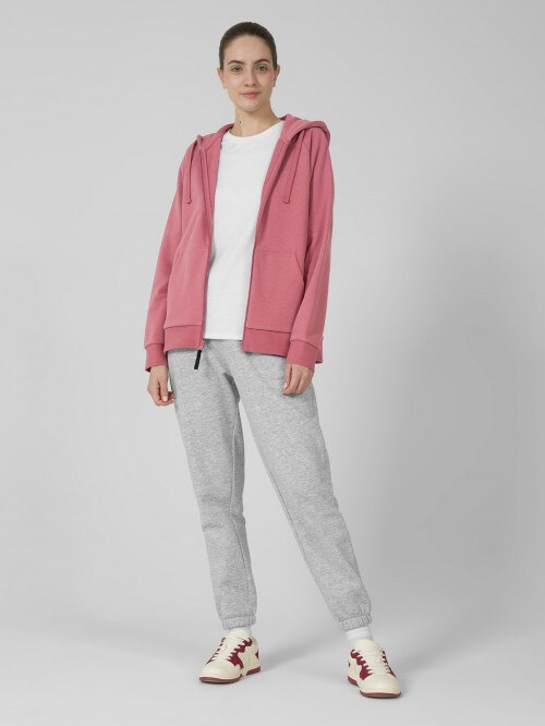 OUTHORN Women's zipup hoodie dark pink