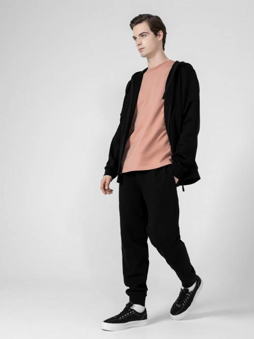 Men's zip-up hoodie - black