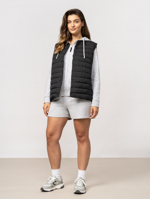 Women's two-sided down vest