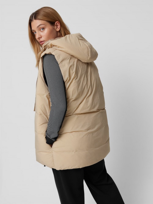 Women's oversize synthetic down vest
