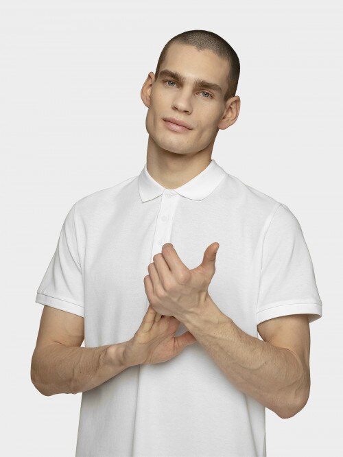 Men's polo tshirt white