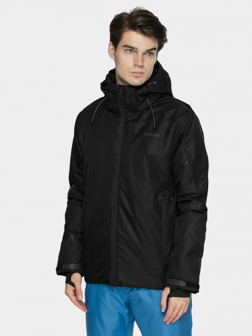 Men's ski jacket  deep black