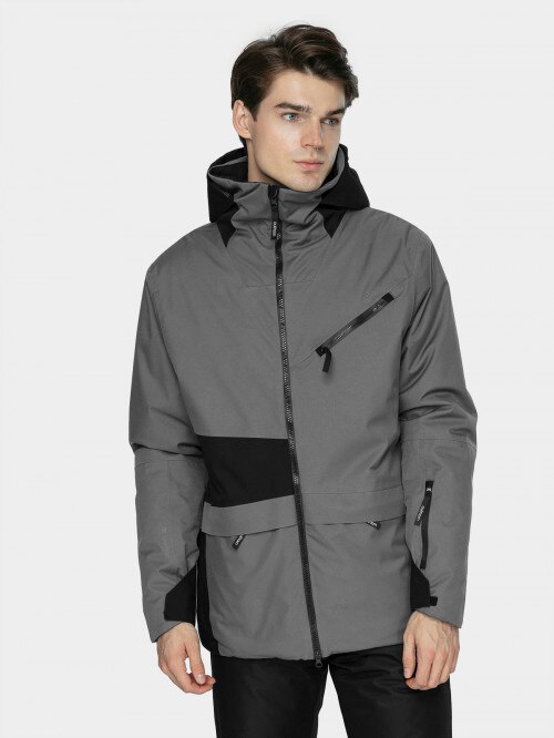 Men's ski jacket  middle gray