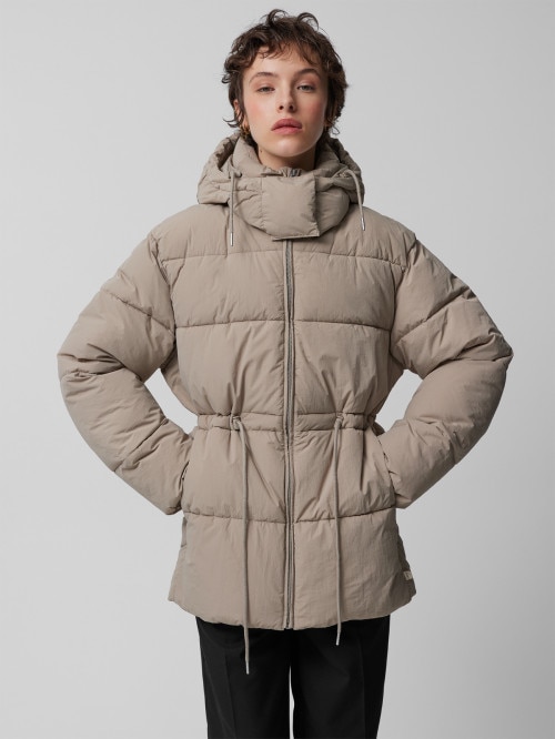 Women's synthetic-fill down water resistant jacket