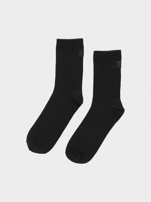 OUTHORN Men's crew socks deep black