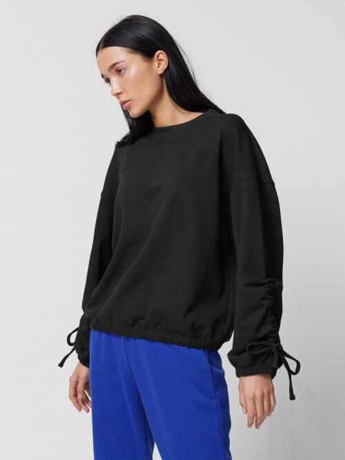 OUTHORN Women's pullover oversize sweatshirt deep black