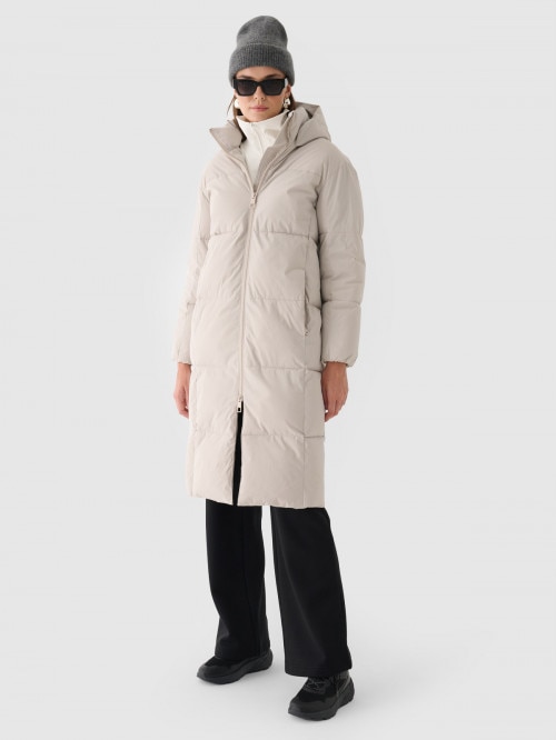 OUTHORN Women's water resistant coat with synthetic down cream