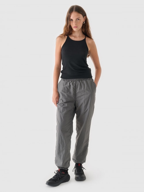 OUTHORN Women's ripstop trousers anthracite