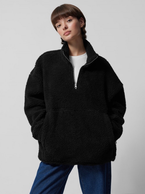 Unisex pullover sherpa fleece