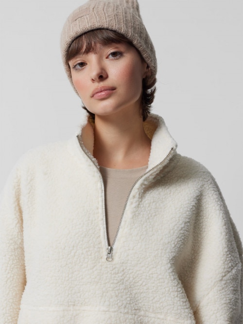 Unisex pullover sherpa fleece