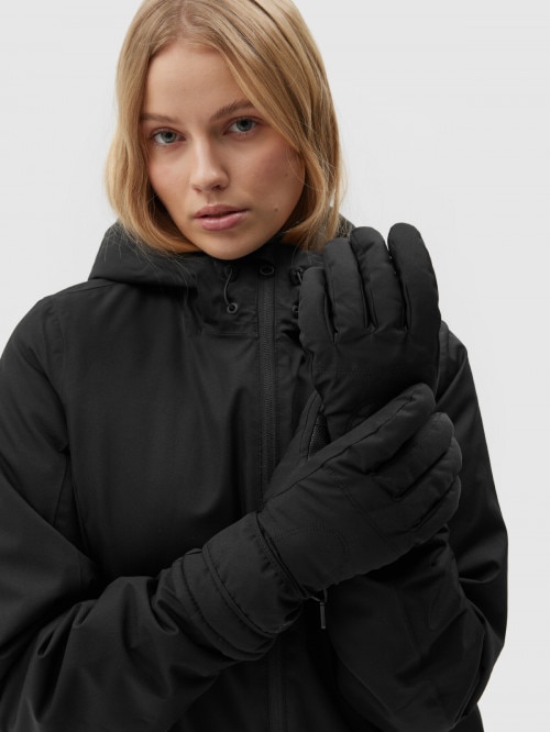 OUTHORN Women's ski gloves deep black