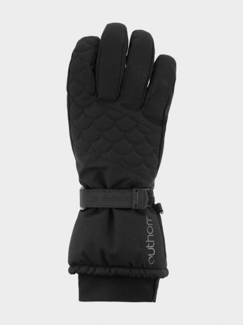Women's ski gloves  deep black