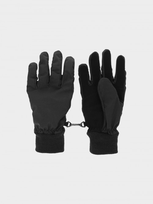 OUTHORN Unisex softshell sports gloves deep black
