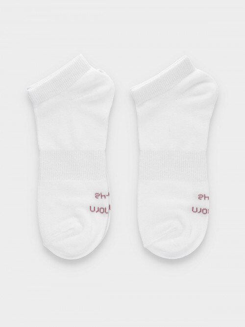 Women's basic socks (2 pairs) white+white