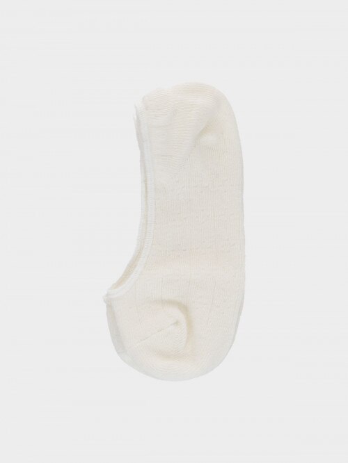 OUTHORN Women's openwork noshow socks  cream