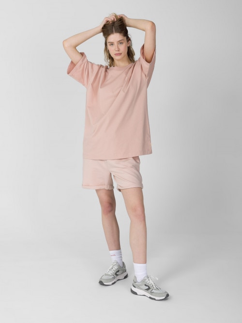 OUTHORN Women's sweat shorts  pink light pink