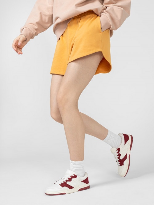 Women's sweat shorts - yellow