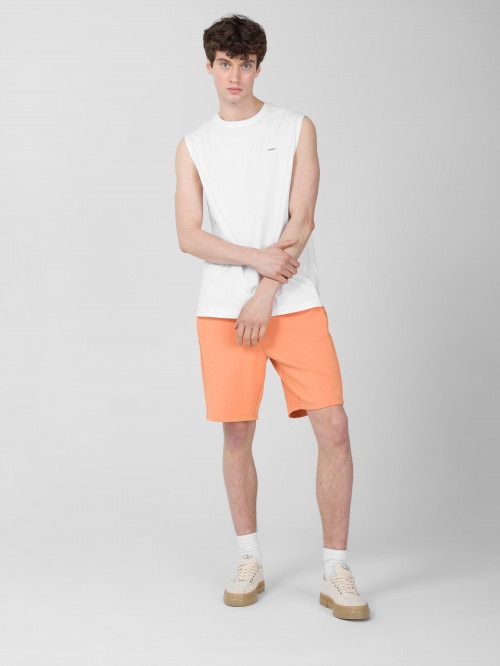 OUTHORN Men's knit shorts salmon pink