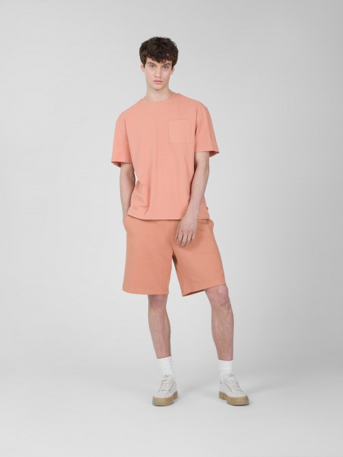 OUTHORN Men's sweat shorts  orange orange