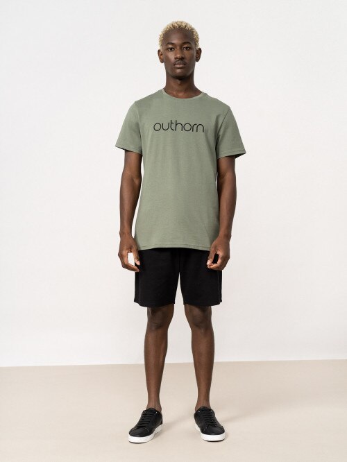 OUTHORN Men's knit shorts deep black