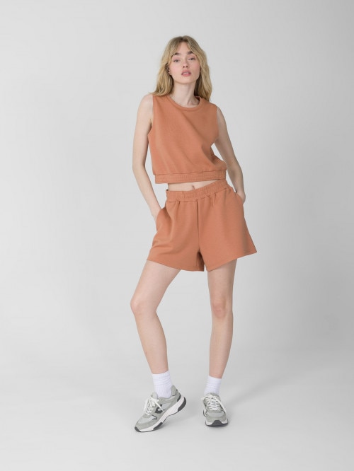OUTHORN Women's modal sweat shorts  orange orange