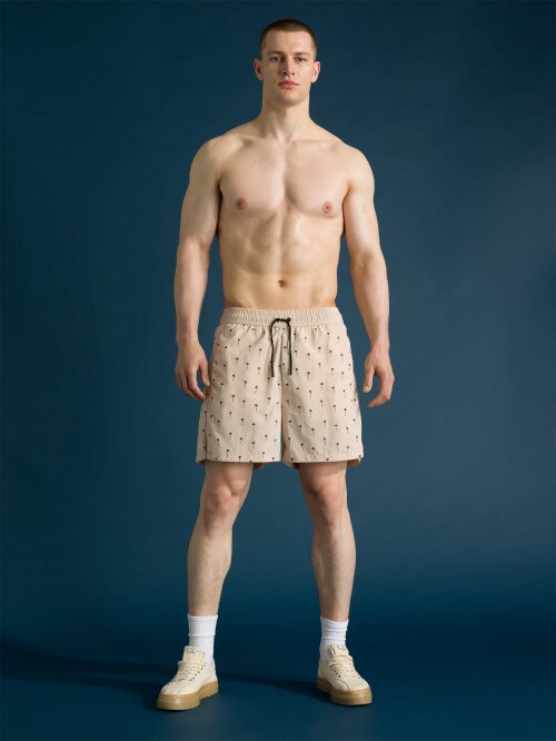 OUTHORN Men's beach shorts  colourful multicolor