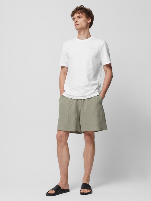 OUTHORN Men's cotton muslin shorts  mint mint