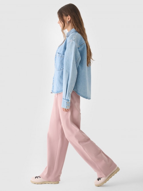 Women's sweatpants with wide legs