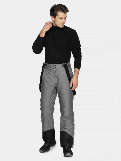 Men's ski pants  medium gray melange