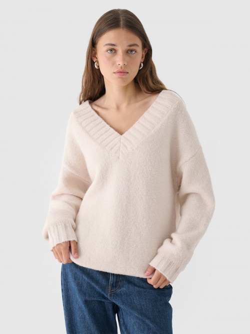 OUTHORN Women's sweater with wool and alpaca