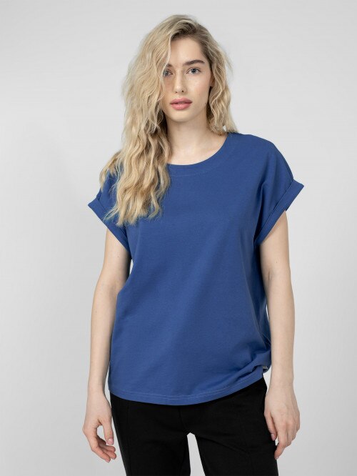 Women's plain T-shirt - blue