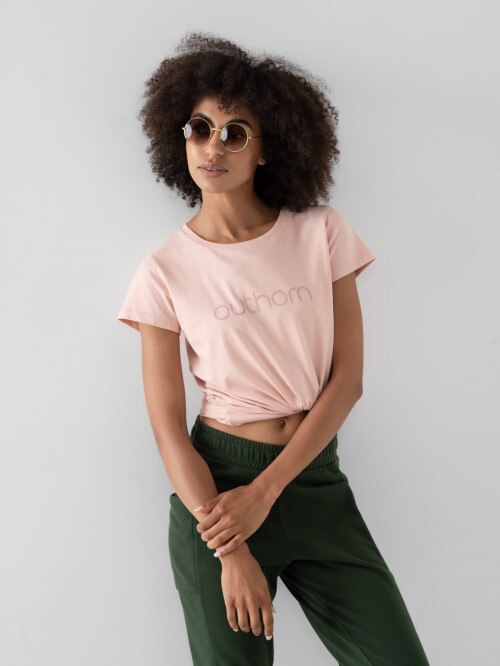 Women's tshirt with print light pink