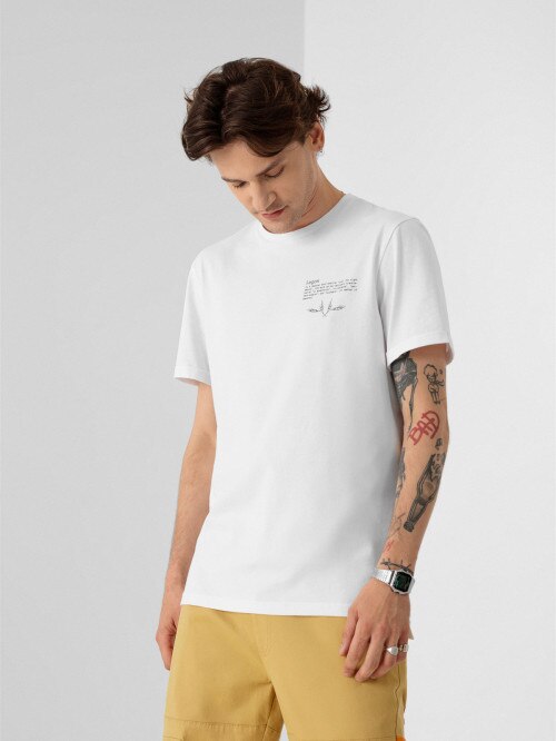Men's tshirt with print white