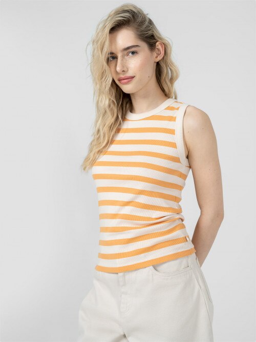 Women's striped top - yellow