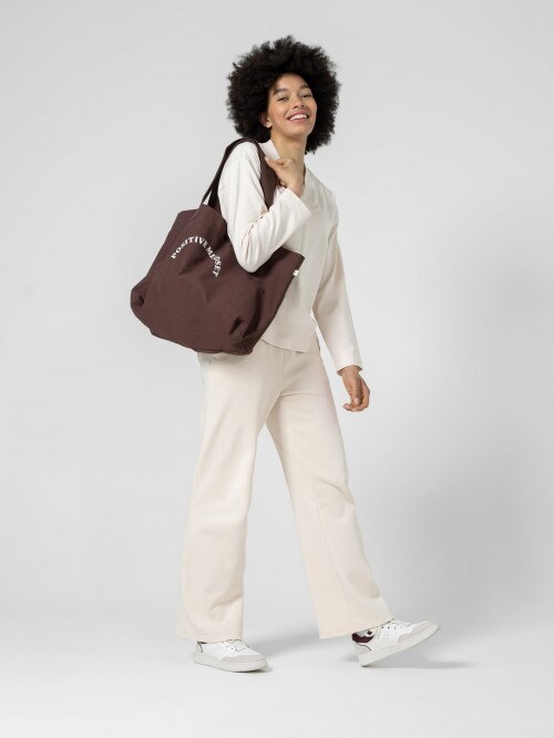 OUTHORN Cotton shoulder bag  brown
