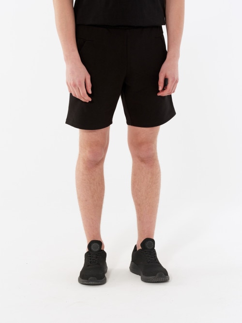Men's knit shorts SKMD601 - deep black
